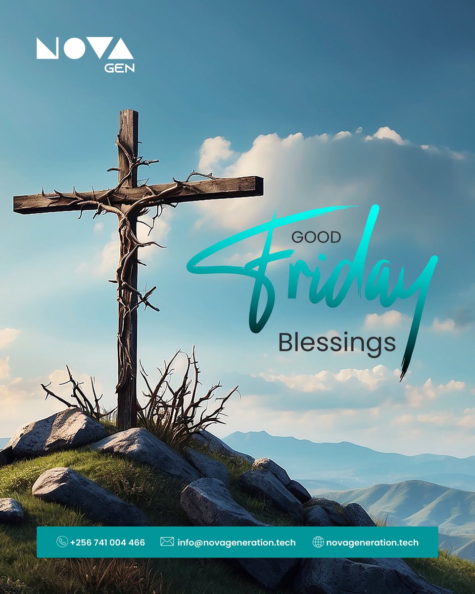 NovaGenUG's tweet image. A moment to pause, reflect, and reconnect with what truly matters.
Blessed Good Friday from us to you.

#GoodFriday #FaithAndHope #HolyWeek2026 #ReflectAndRenew #Novagen
