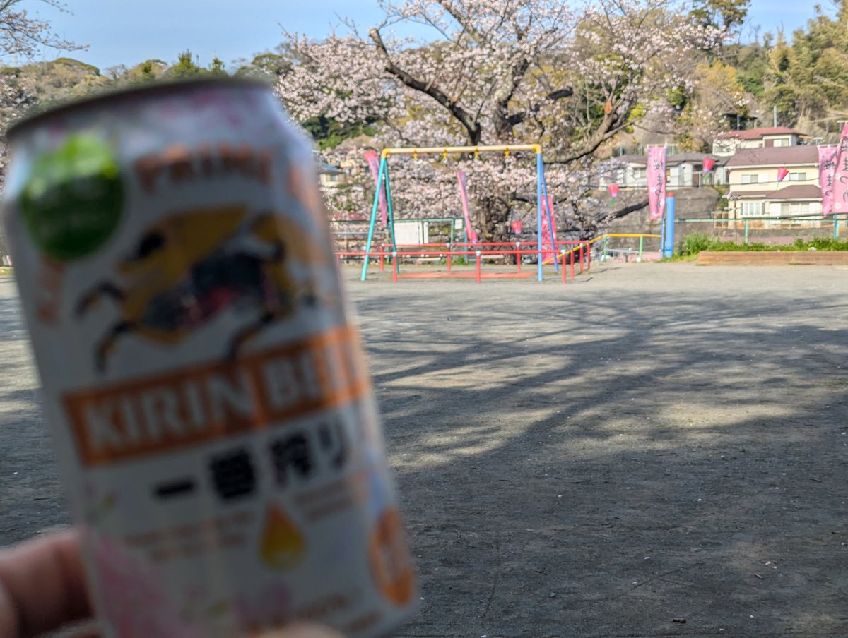 nob39mlmbl's tweet photo. 桜咲く季節に合わせて週初めにキリン一番搾りのCMの舞台となった公園に聖地巡礼してきました✨🌸🍺
数多ある公園の中で選ばれた横須賀市船越南郷公園。小旅行が楽しめるのも聖地巡礼の楽しみ✨🚃🚃🚃🍺
#キリン一番搾り
#堤真一
#福原遥 
#横須賀市
#船越南郷公園 https://t.co/ZSErJOjdo3