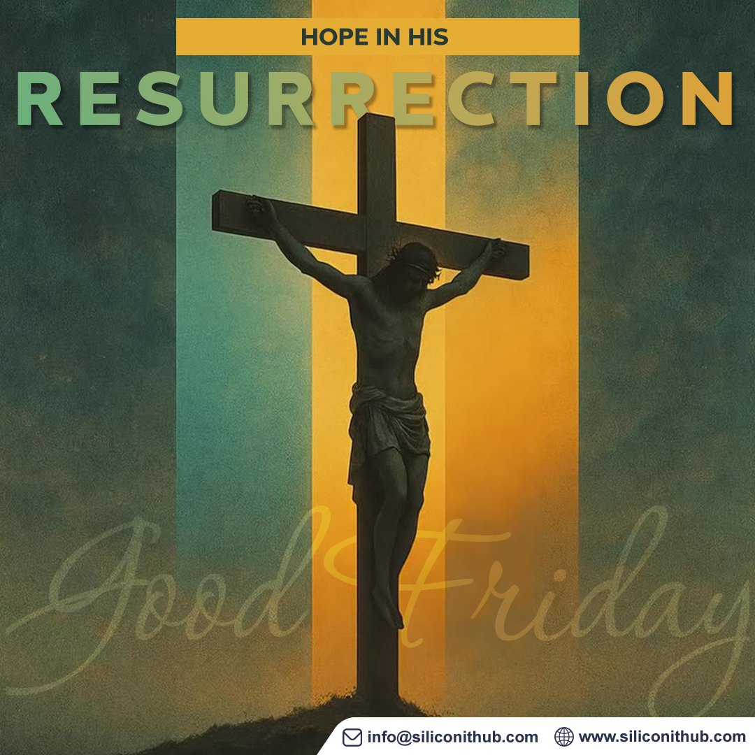 On this solemn day, may we find comfort in the sacrifice of #Jesus ✝️ and receive joyful peace in our hearts 🕊️. Let’s express gratitude 🙏 and keep faith in His resurrection today and always. 🌅

#Siliconfamily wishes everyone a blessed #GoodFriday. ✨🙏