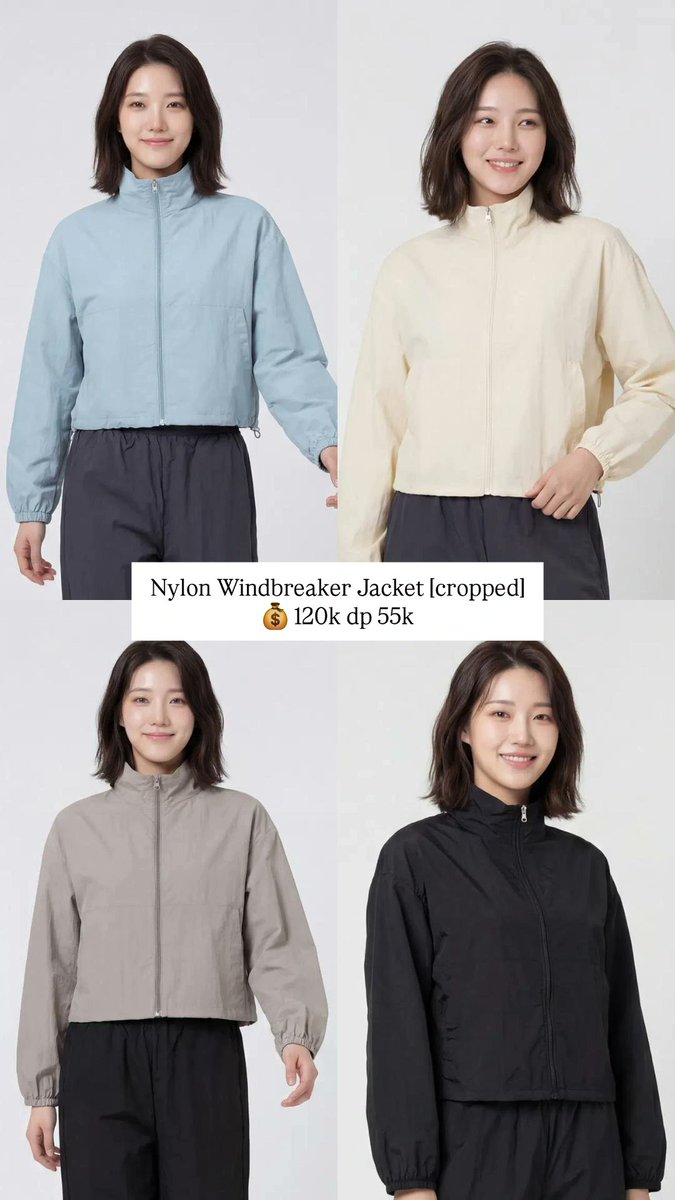 astrophileGO's tweet photo. Nylon Windbreaker Jacket 

💰120k dp 55k (cropped)
💰125k dp 55k (hoodie/long)

🇲🇨✈️ HandCarry - 28 April
🇲🇨 Bersih INA

📦 stock available 
— cropped 
Black : S, M, L, 
Gray : L
Blue : M
Soft Yellow : S

— hoodie 
Black : S, M, L, XL
Gray : S
Blue : L
Beige : XL

🏡 Bekasi https://t.co/hxrWmYKowS