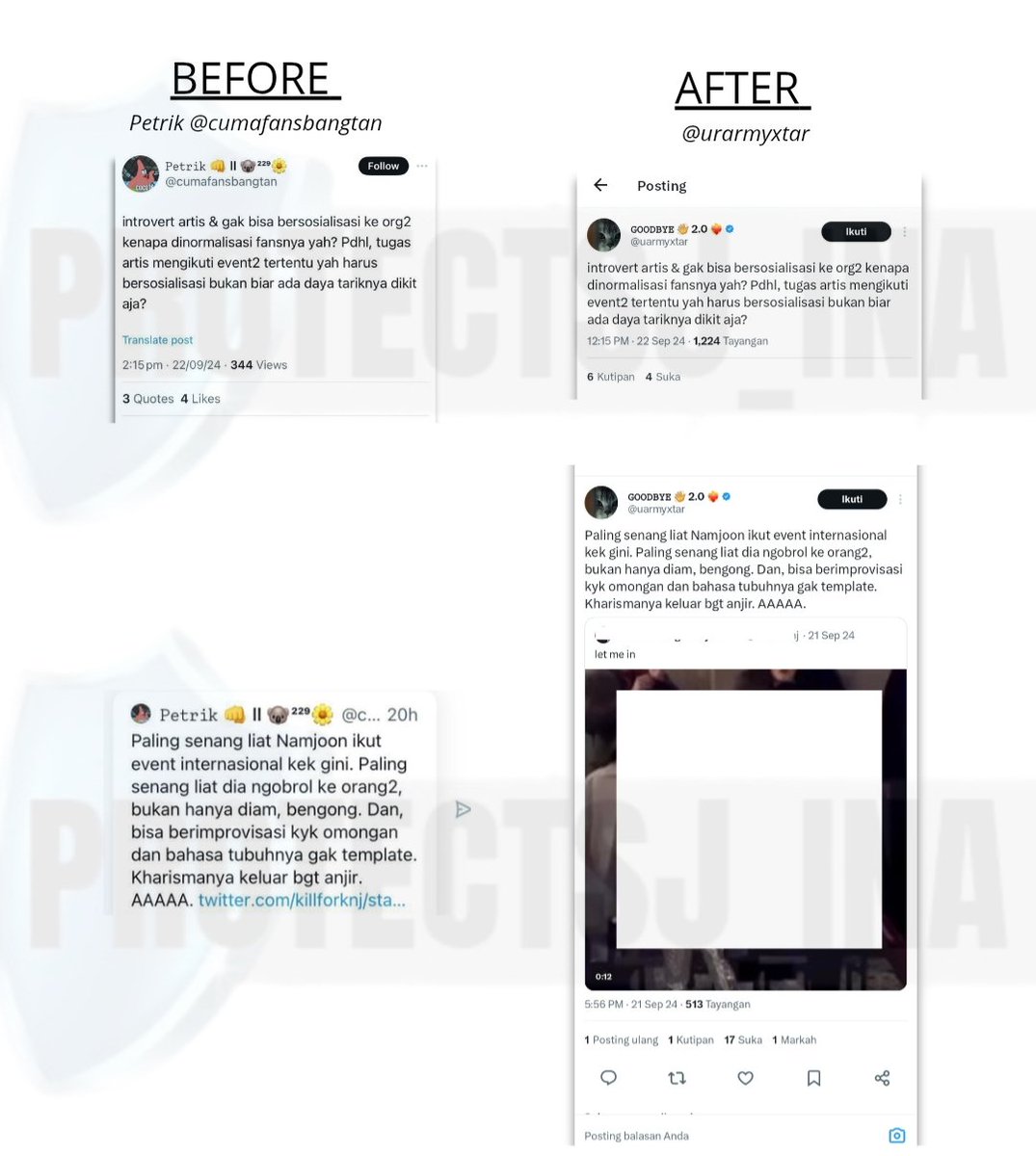 ProtectSJ_INA's tweet photo. 🚨 REPORT &amp; BLOCK🚨
❌ Jangan berinteraksi! (Don't interact!)
📝 Hater dari awal. Pendapat jadi invalid jika disertai kebencian. 

https://t.co/FCbAeC816T

🎯 Report akun di bawah: 
Spam 7×, Kebencian Pelecehan secara Online/penganiayaan. 

Balas Done✅️ jika sudah melaporkan. https://t.co/w2vE2cUehf