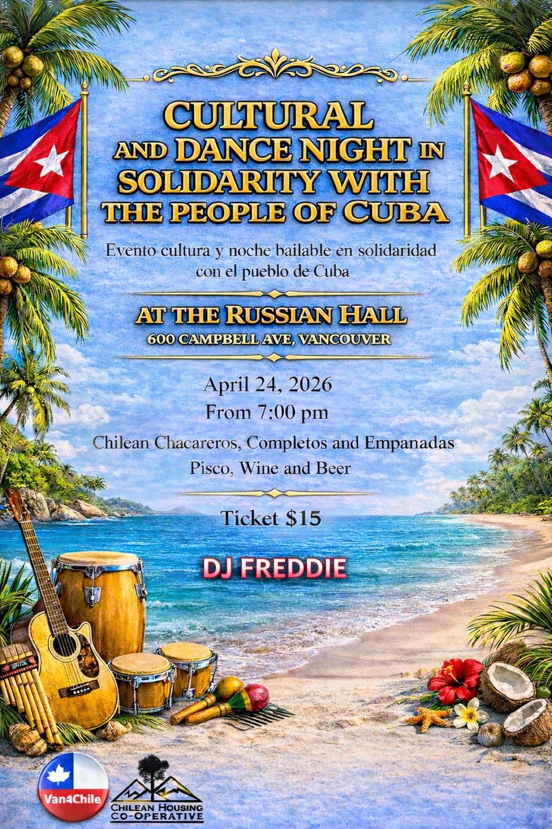 Van4Chile's tweet photo. Solidaricemos con el pueblo de Cuba. Solidarity with the people of Cuba https://t.co/KwPxrUzypL