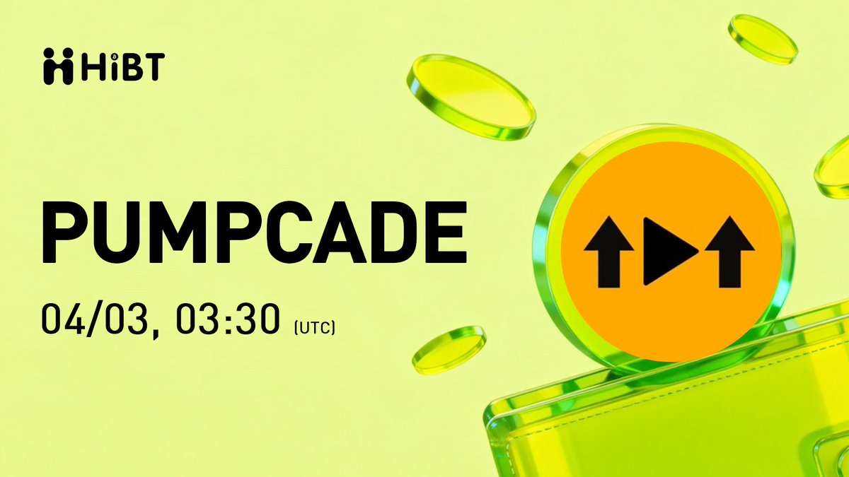 HibtIndonesia's tweet image. 🚀 $PUMPCADE (PUMPCADE) akan segera terdaftar di #Hibt @pumpcade

🔥 Pasangan: PUMPCADE/USDT
📷 Jaringan: SOL

#PUMPCADE #Crypto #Web3 #Cryptolisting
