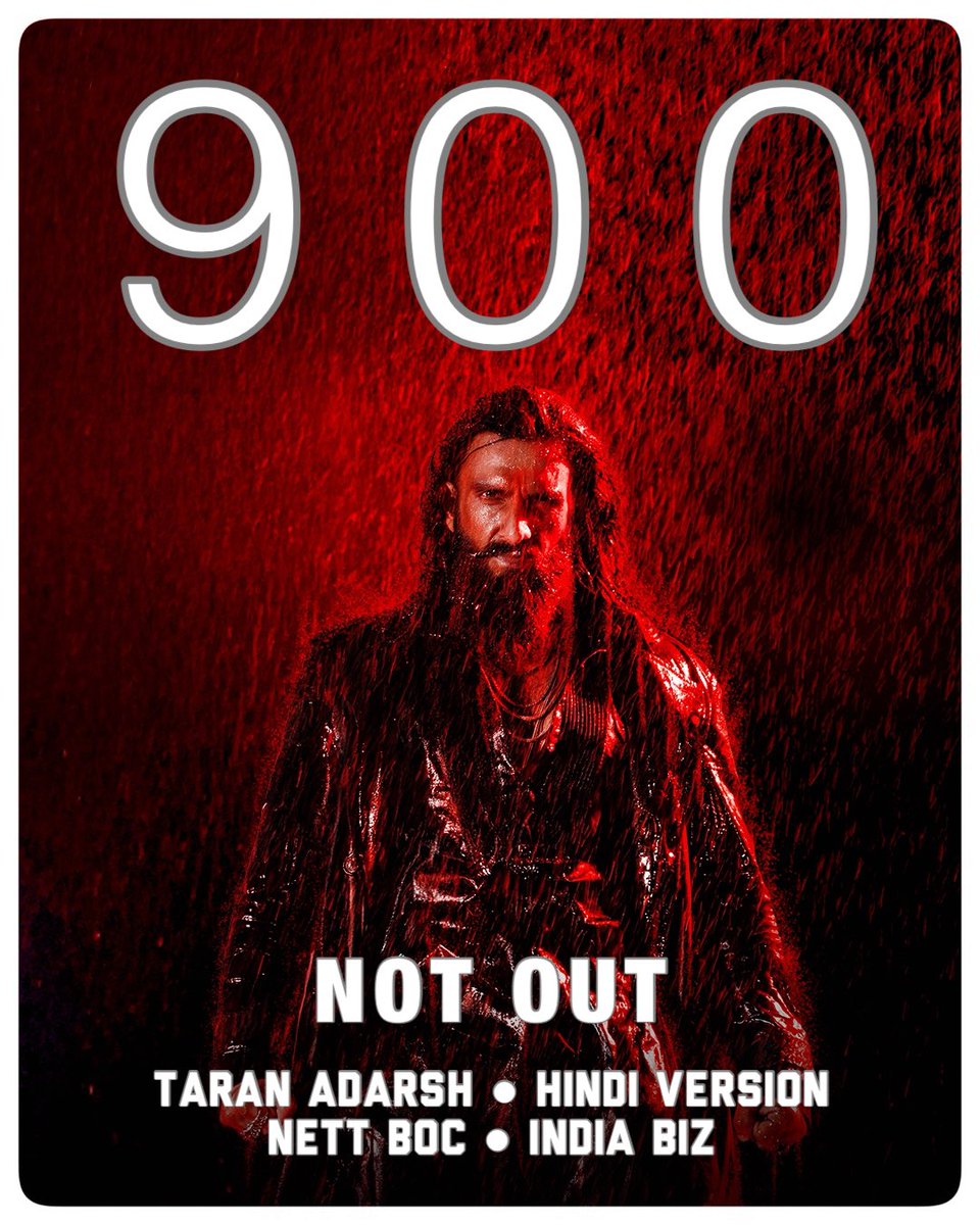 900 NOT OUT – 'DHURANDHAR 2' BEGINS ITS MARCH TOWARDS ₹ 1000 CR... #DhurandharTheRevenge continues to rewrite the record books... The phenomenal Week 2 business clearly indicates that #Dhurandhar2 is on track to become the first #Hindi film to breach the ₹ 1000 cr mark.

With