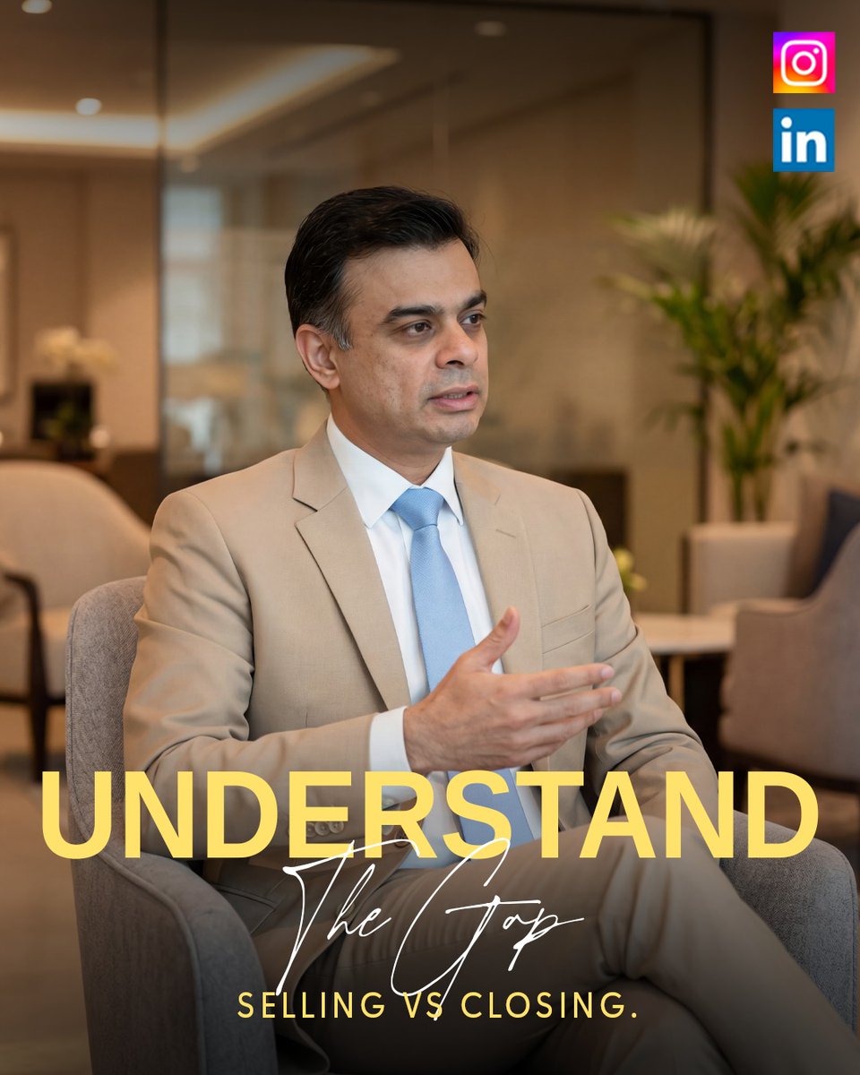 RashidMughal's tweet image. Understand the Gap: Selling vs Closing. ⚡

Selling builds trust &amp;amp; value.
Closing turns that trust into a decision.Master both—that’s where real results happen.

#SalesMindset #SmartSelling #ClientTrust