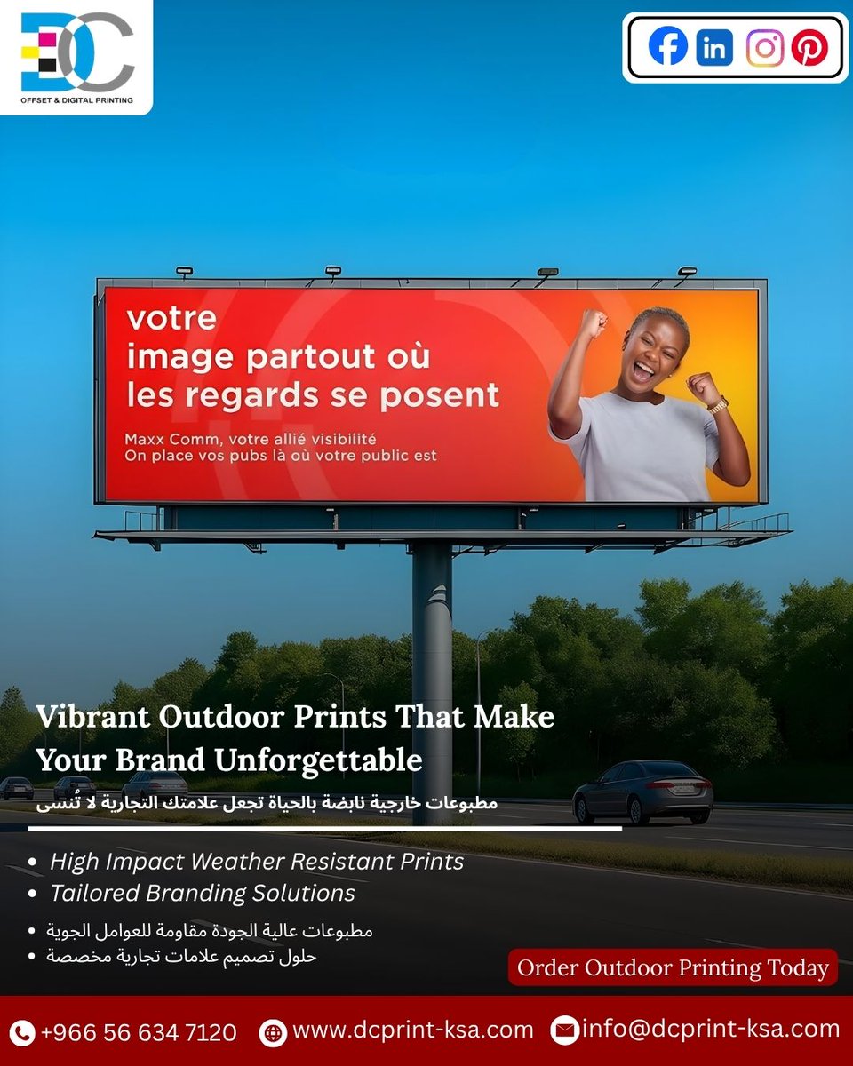 DC__print's tweet image. Bold Prints, Lasting Impressions! 
Stand out with DC Print—durable, weather-proof outdoor prints that make your brand unforgettable.
dcprint-ksa.com

#OutdoorBranding #Printing #BrandPromotion