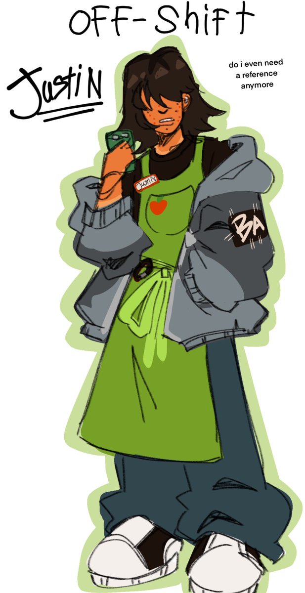 FINKOPLINKO's tweet photo. OLD VS NEW 

i always thought of Justin just being some awkward teenager boy just trying to get some money. maybe its the braces and his shaggy hair. like he might look cool but inside hes a loser who likes to collect 3ds's.

[ #AdoptMeNPCFanArt #AdoptMeNPC #AdoptMeFanArt ] https://t.co/QcvuqE39kE