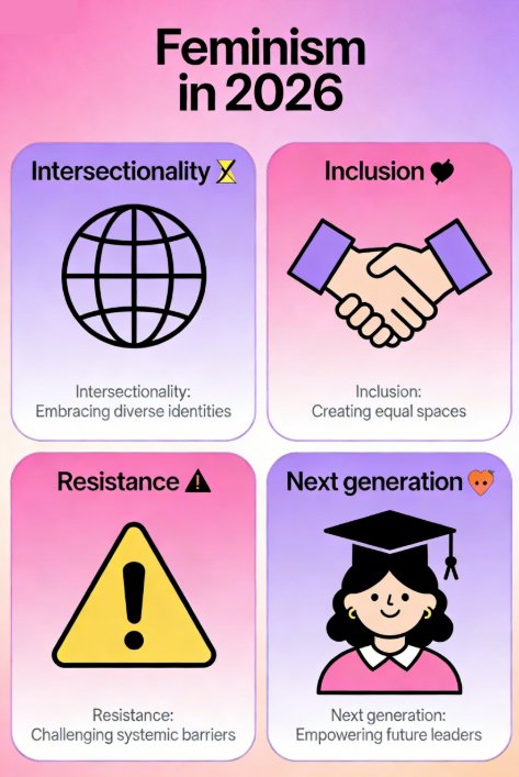 Esmai40468's tweet photo. Feminism today is evolving — more intersectional, more urgent, and facing growing backlash. The question isn’t if it’s needed, but how it must adapt to move equality forward. ⚖️🌍 #Feminism #Equality #Inclusion https://t.co/TnLs5o6LWx