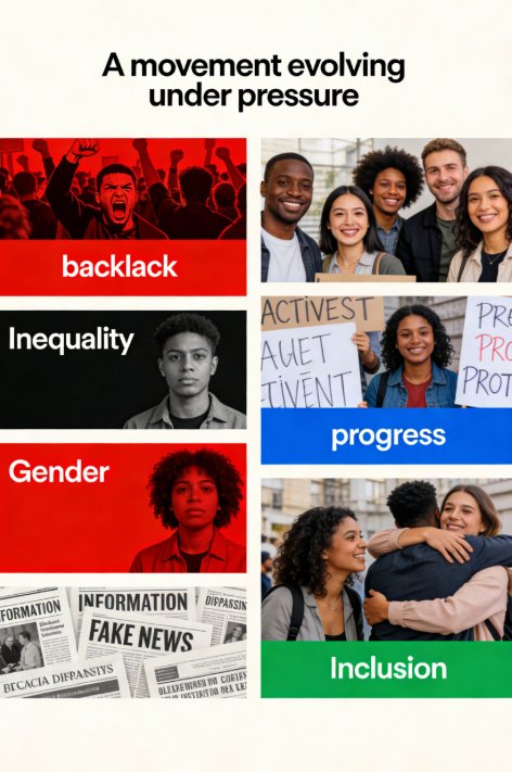 Esmai40468's tweet photo. Feminism today is evolving — more intersectional, more urgent, and facing growing backlash. The question isn’t if it’s needed, but how it must adapt to move equality forward. ⚖️🌍 #Feminism #Equality #Inclusion https://t.co/TnLs5o6LWx
