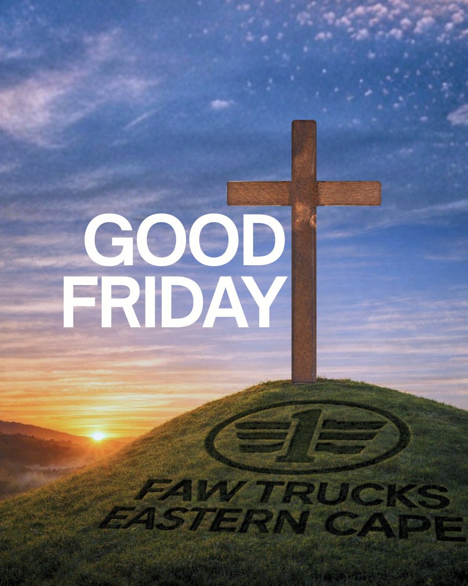 FawCape's tweet image. Today we pause the journey for a moment of reflection.

Wishing our customers, drivers and partners a peaceful Good Friday. ✝️

May this day bring hope and renewal to all.

#GoodFriday #FAWTrucksEasternCape #DrivenByPurpose #Faith
