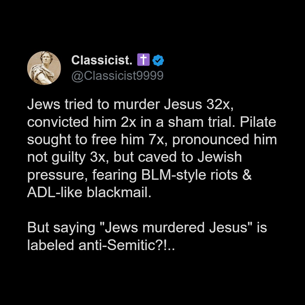 Classicist. ✝️ tweet media