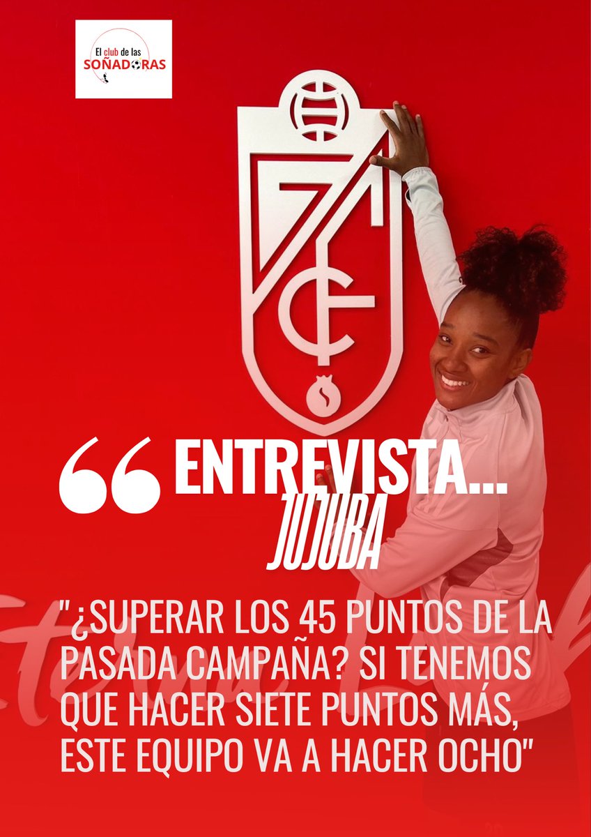 smfc8's tweet photo. 🧱 ENTREVISTA | @jujubacardozoo es ese ‘muro’ que construye, para que caigan aquellos que ponen barreras a los sueños, es la ‘lucha’ que abraza desde sus inicios en el fútbol y la que encaja como un guante en este @GranadaCF_Fem que vuelve a soñar alto

✍️ https://t.co/30uHztpGjg https://t.co/1B28Nsx0Y9