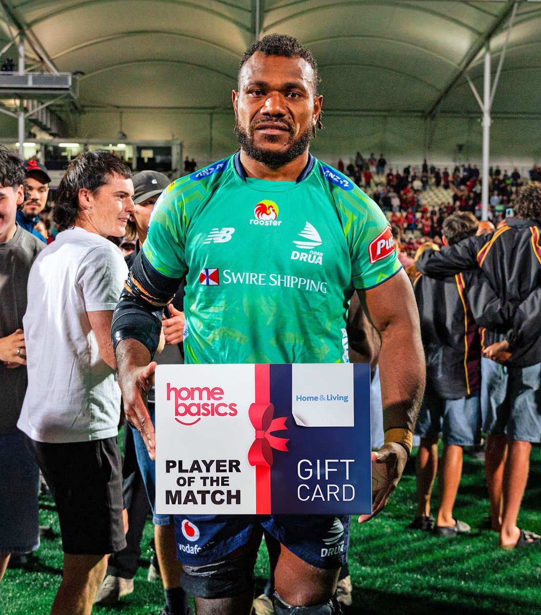 Fijian_Drua's tweet photo. Your #homebasics Player of the Match for this round πͺπΎ
Elia Canakaivata https://t.co/lJ4IF5ZNyF