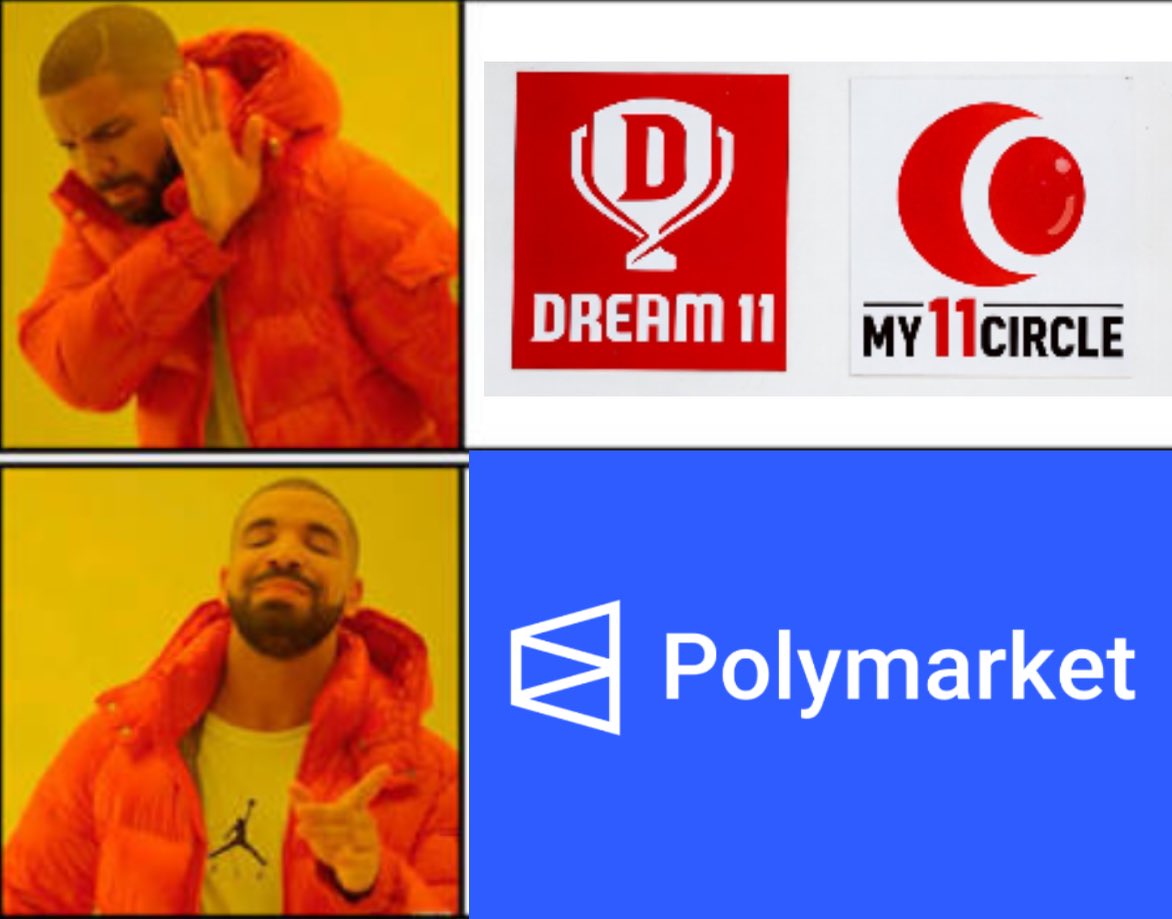AdarshScouts's tweet photo. Dream 11 , My 11 Circle ❌

Engage To POLYMARKET ✅
Other all betting app won’t pay you but@Polymarket will.
 Predict over each Category like 
1- Global News 
2- Crypto 
3- Sports
4- Ongoing War and many more….
Bonus - AIRDROP ✅ https://t.co/mVeFRKvmgt