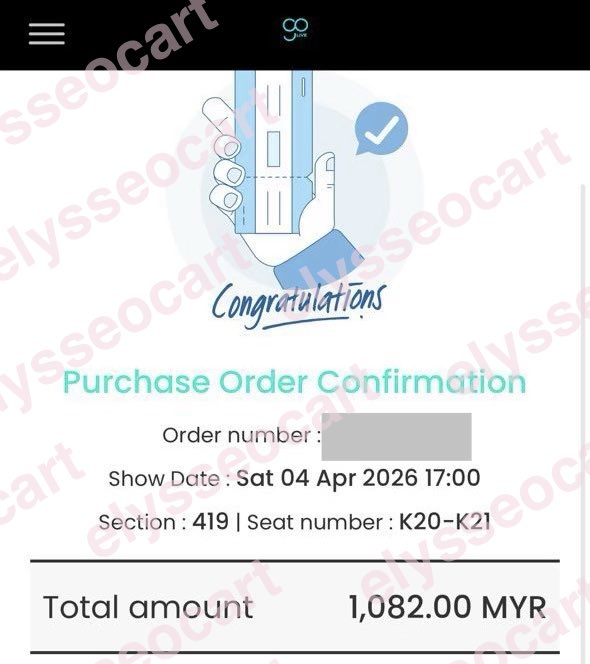 exodumpling's tweet photo. 【WTS】IVE 吉隆坡演唱会门票 2张 🎫

🍓 RM1030 / 2张（可小刀）
🍓 Cat 5
🍓 Section 419
🍓 K排连位（两张相邻）
🍓 原价 RM1082

❗️仅限诚意买家
📍IVE WORLD TOUR – SHOW WHAT I AM
📍IVE IN KL

有兴趣欢迎私信 💖 https://t.co/uh56ovri61