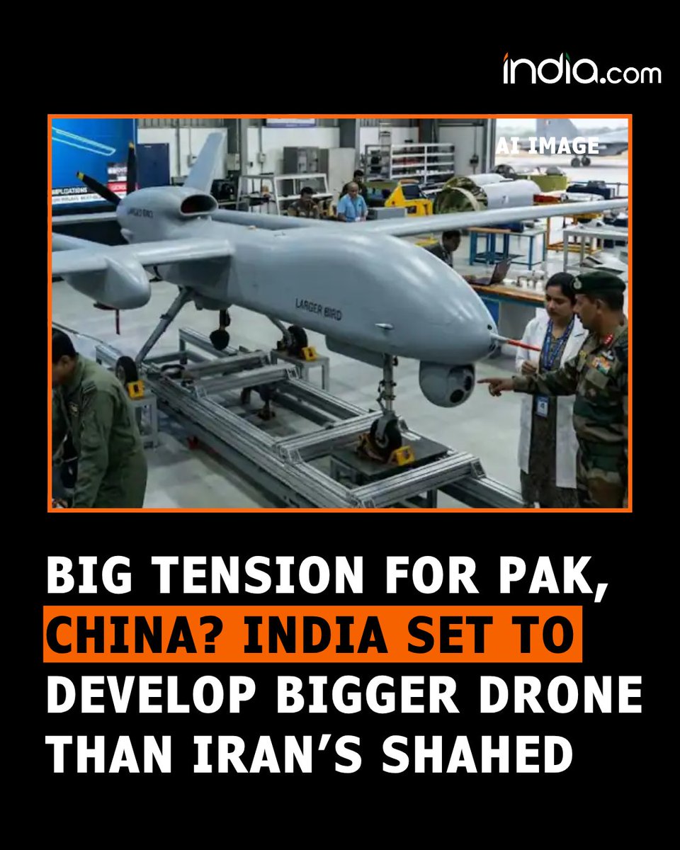 indiacom's tweet image. Hindustan Aeronautics Limited is developing a “Larger Bird” drone, bigger than Shahed 136, amid evolving drone warfare trends.

Read Here: tinyl.co/4U6Q

#HindustanAeronautics #Shahed136 #drones