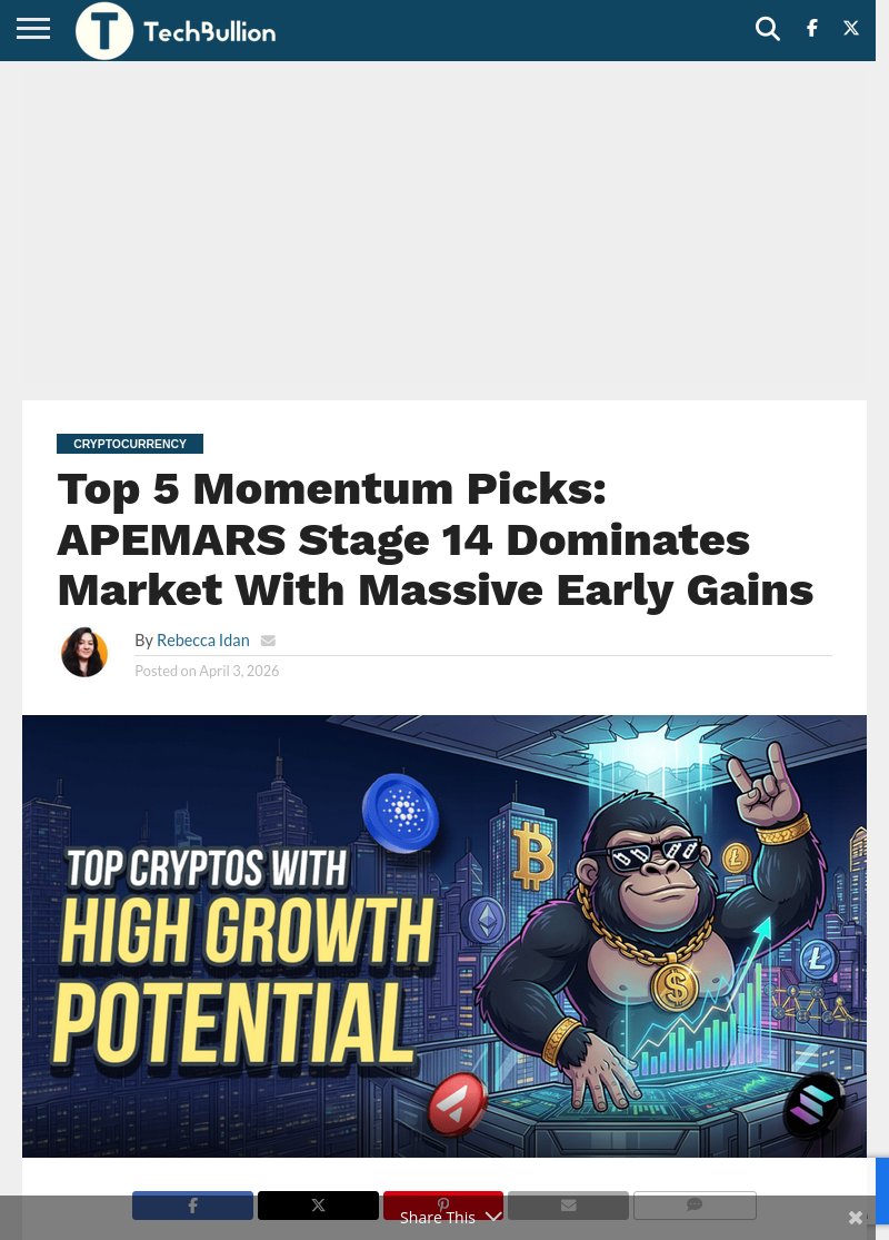 rayan_bibiloni's tweet image. BREAKING NEWS :  APEMARS Stage 14 dominates market with massive gains. cryptoeco.net/tw/eb6e.html  #MomentumPicks #APEMARS #MarketDominance