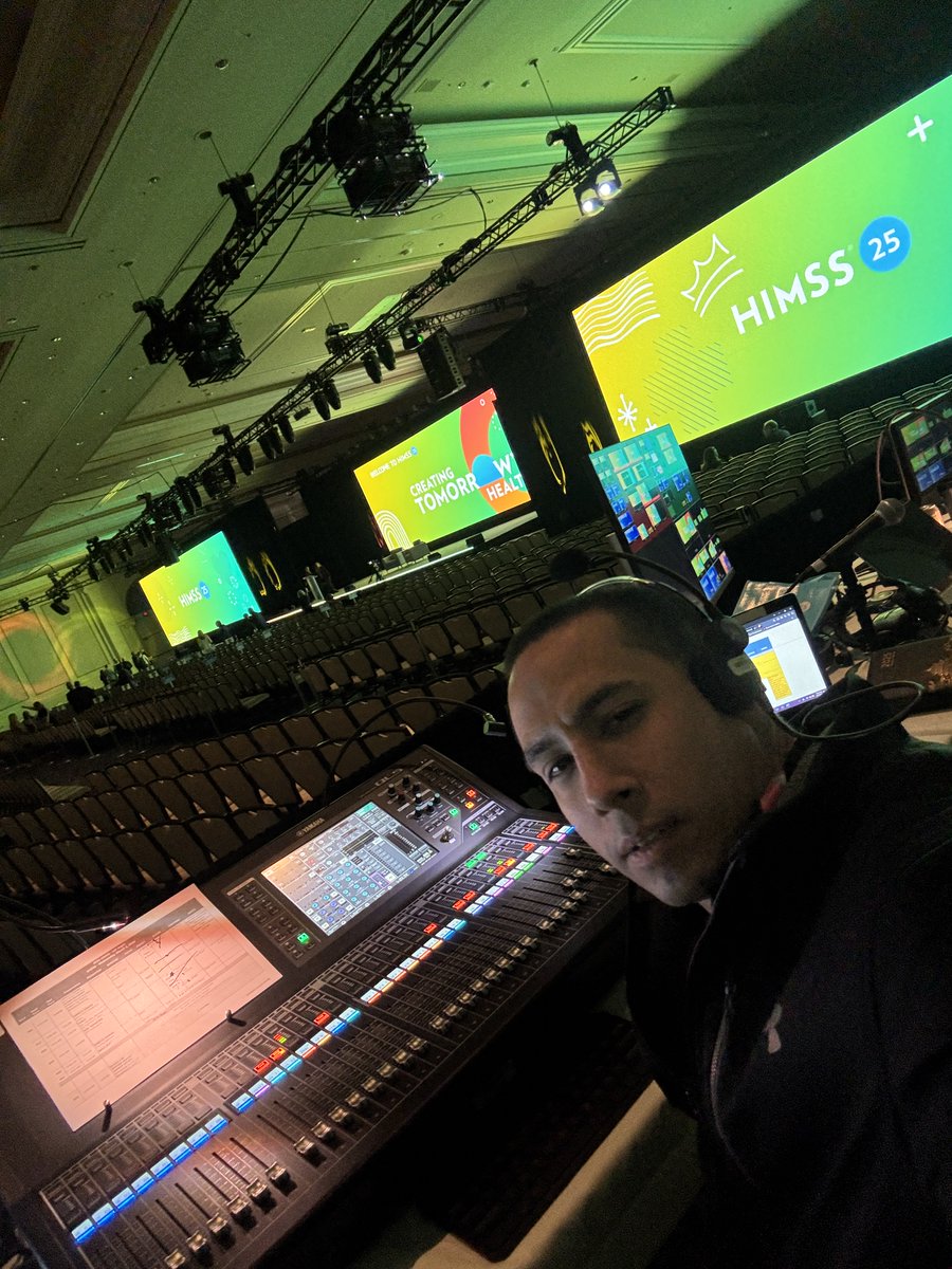 DubC702's tweet photo. A1 | Systems Tech for my largest General Session A1 gig to date with over 6,500 attendees for the Healthcare Information and Management Systems Society (HIMSS) 2025 General Session @VenetianVegas. #Yamaha #EAW #Anna https://t.co/WUJTJf0MZo
