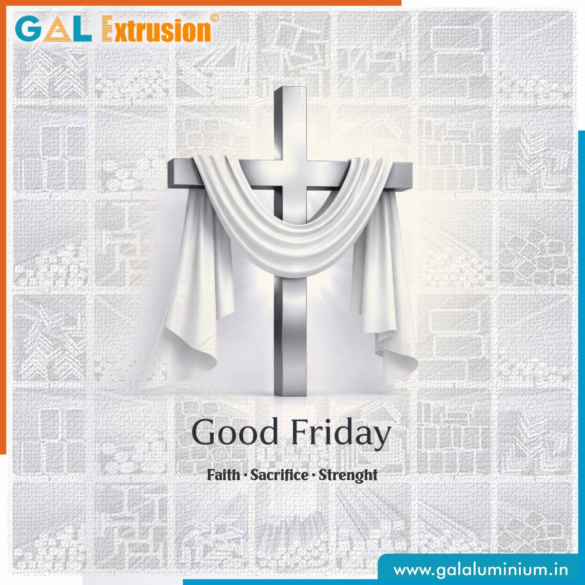GALAluminium's tweet photo. “A day of sacrifice, a message of love, a victory of hope. Good Friday.”
https://t.co/prx48Ck73v
#GoodFriday #Faith #Sacrifice #Love #Hope 
#GALGroup #GALAluminium #AluminiumExtrusion 
#IndustrialStrength #MakeInIndia #AluminiumProfiles #BuildStrong
#Maharashtra #Ahilyanagar https://t.co/cSqgBZ5Qto