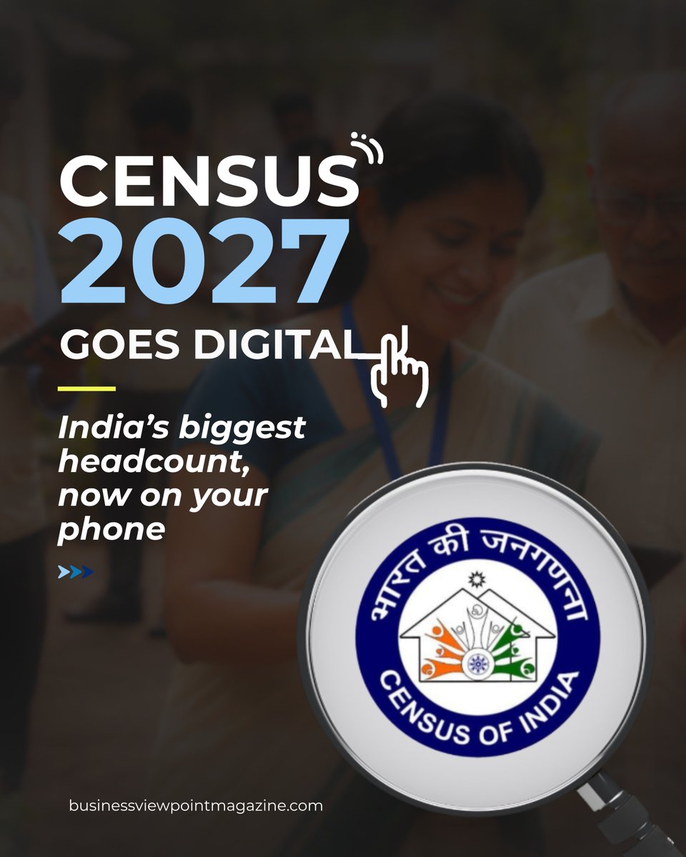 businessview01's tweet image. Census 2027 goes digital, 1.4B+ people, faster data, smarter planning.

India is upgrading its data game from paperwork to real-time insights. 

But will this fix planning gaps?

#Census2027 #DigitalEnumeration #PopulationCount #HealthcareInsights #businessviewpointmagazine