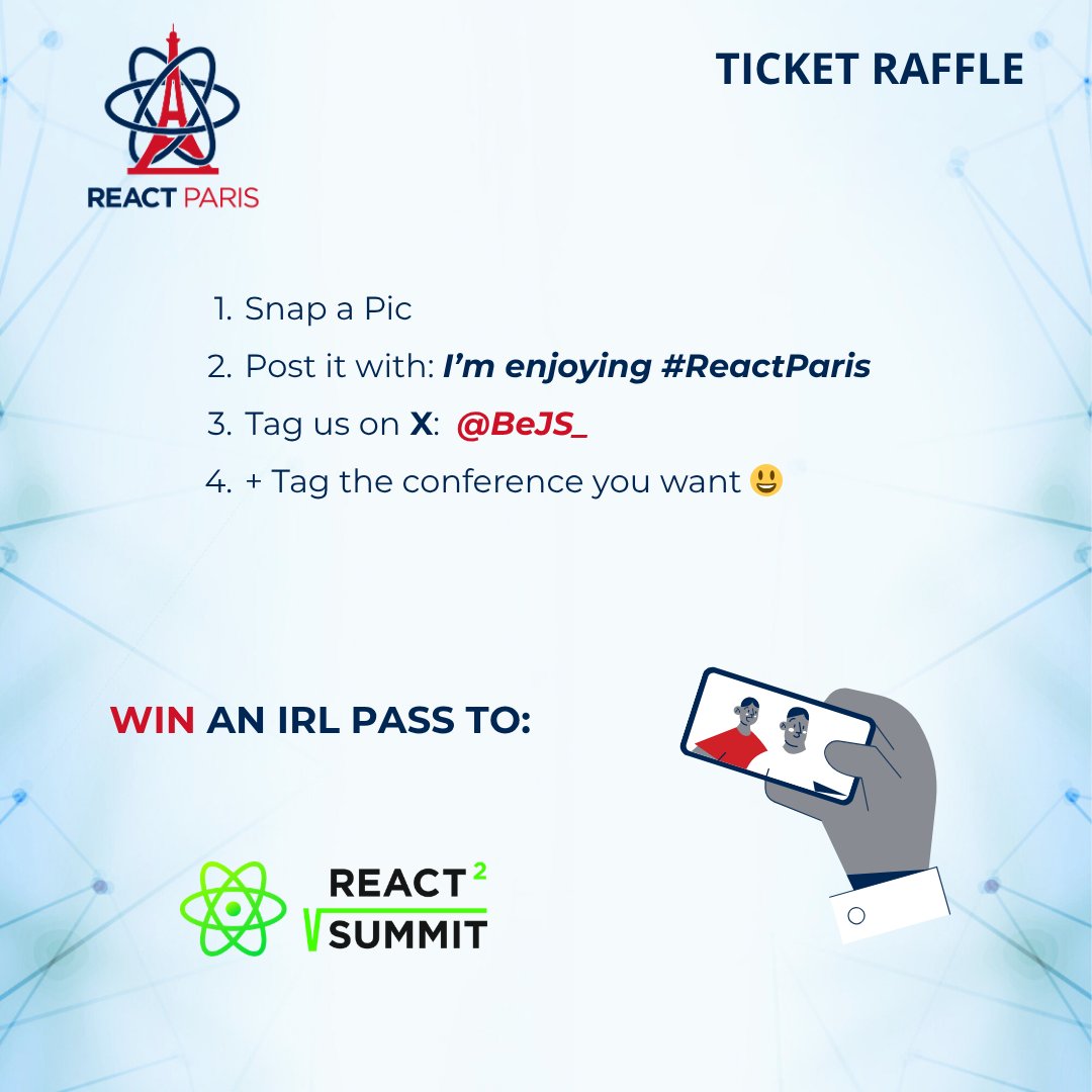 React Paris Conf' -by- BeJS tweet media
