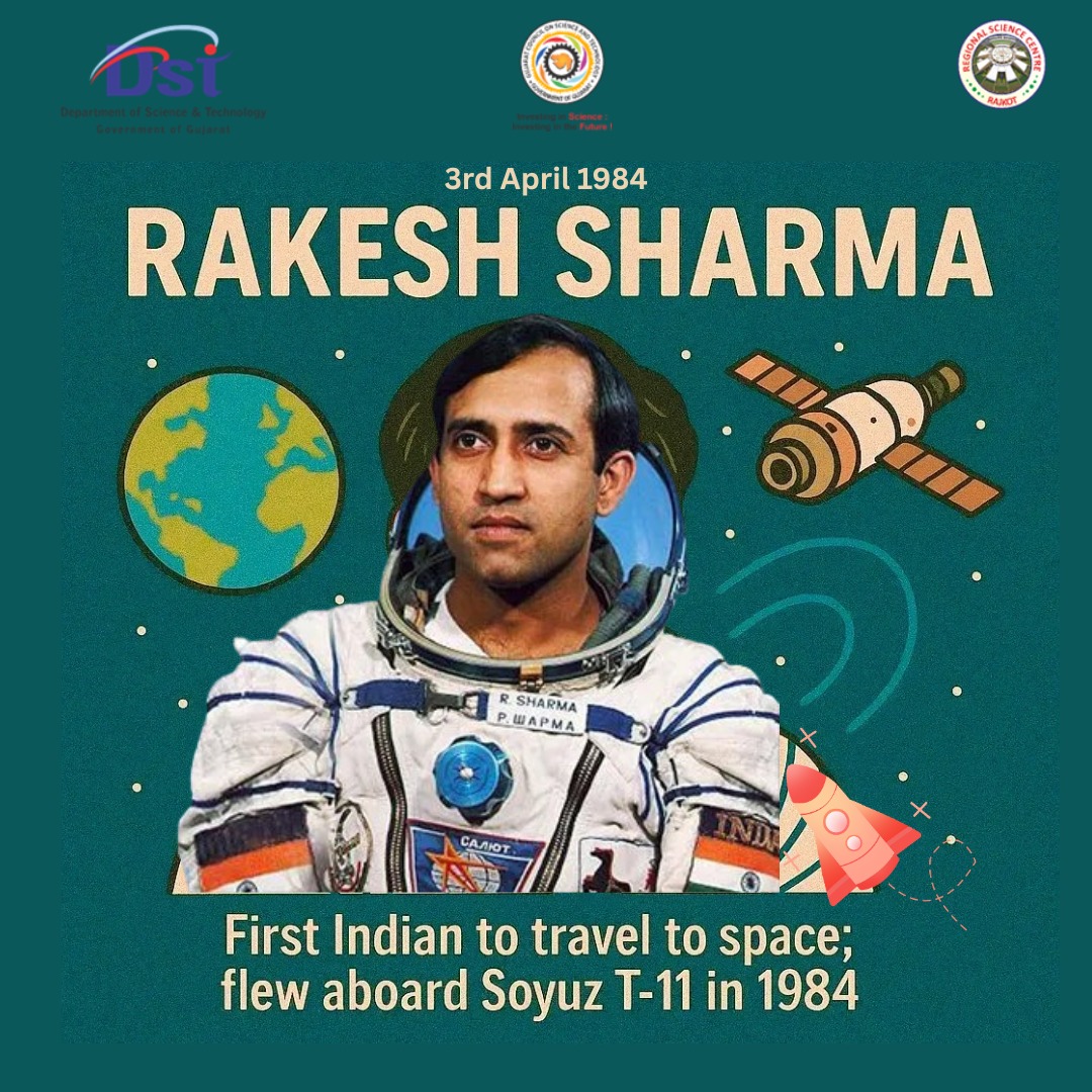 RSCRajkot's tweet image. 🚀 On 3rd April 1984, Rakesh Sharma made history as the first Indian in space aboard Soyuz T-11 🇮🇳✨

From Earth to the stars, his journey inspired generations to dream beyond limits. 🌍🌌

#RakeshSharma #IndianSpaceHistory #SpaceExploration #Inspiration #IndiaInSpace