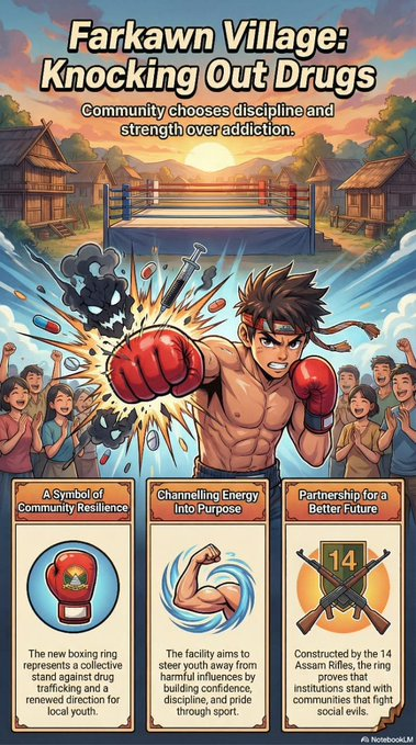 From challenge to change.
Farkawn village near the Myanmar border is fighting drugs with unity, purpose, and strength.

A boxing ring today. A better tomorrow.
#FightDrugs #CommunityStrong #Farkawn #GoodFriday