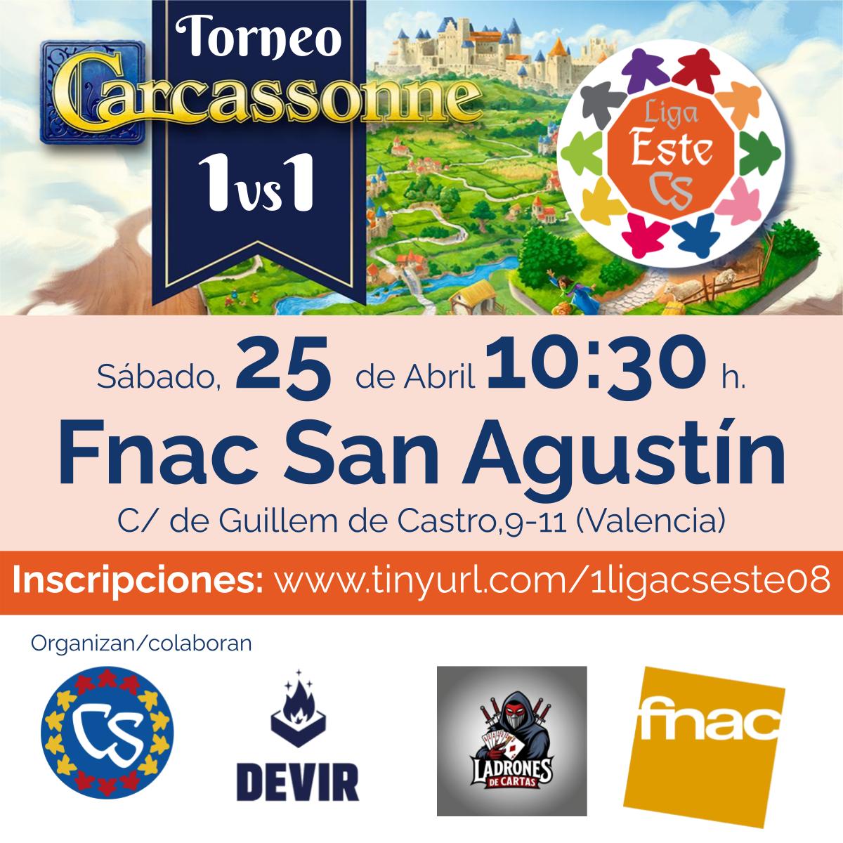 ¡Inscripciones abiertas para el 8º y último torneo de nuestra primera #LigaCSEste! 📷
¡Vente a celebrar el fin de temporada con nosotros! 📷
🗓 Sábado, 25 de abril
⏰ 10.30 h.
📍 Fnac San Agustín (Valencia)
🔗docs.google.com/forms/d/e/1FAI…