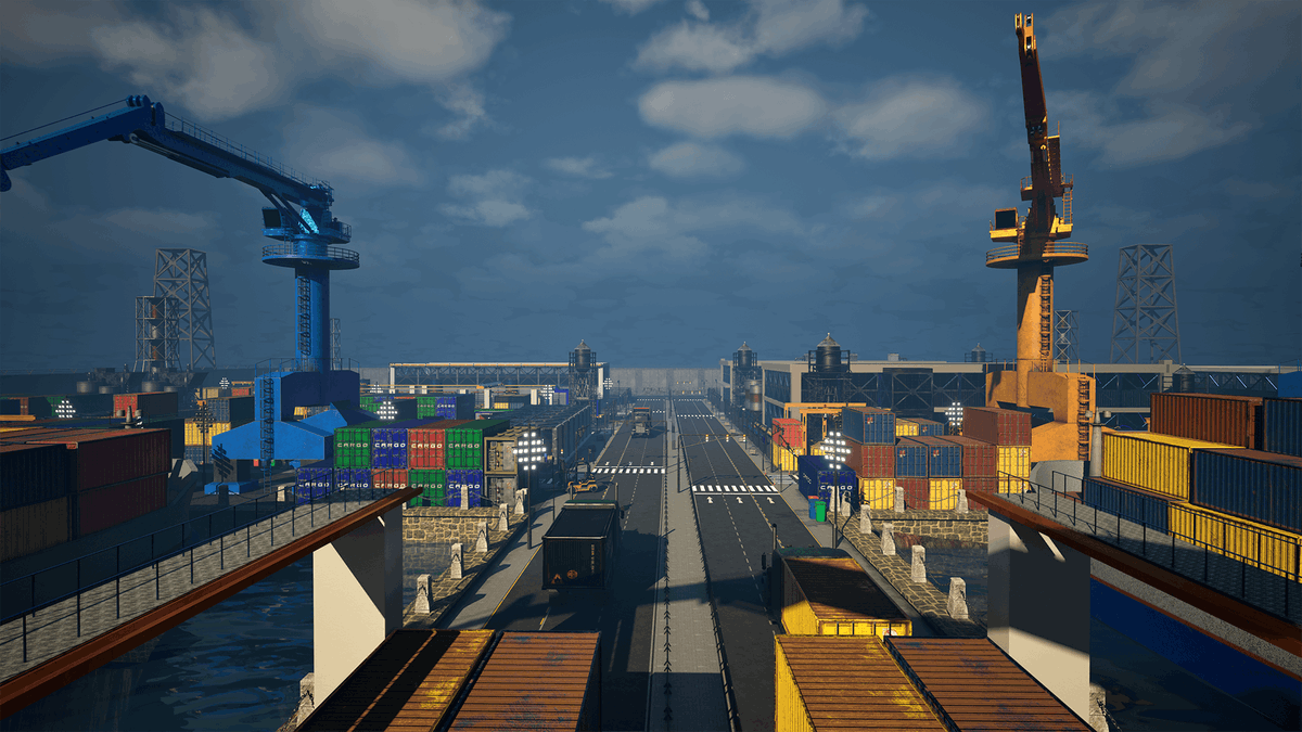 DexsoftGames's tweet photo. Modular Port is a game-ready industrial environment built with Unreal Engine 5.7. The pack includes 130+ unique meshes, animated blueprints and example level.

Explore it now on @fab 🔗 https://t.co/R4qt67m17q 

#unrealengine #gameassets #gamedev https://t.co/j2PrWv4jC8