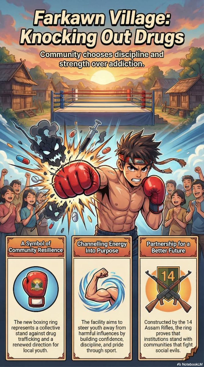 Applauding Farkawn’s inspiring stand—community strength and youth empowerment defeating drugs with determination and hope.
instagram.com/reel/DWp1HqIEp…
#FightDrugs #CommunityPower #Farkawn #Mizoram #YouthEmpowerment #BoxingForChange #GoodFriday #RealKnowledgeOf_Bible