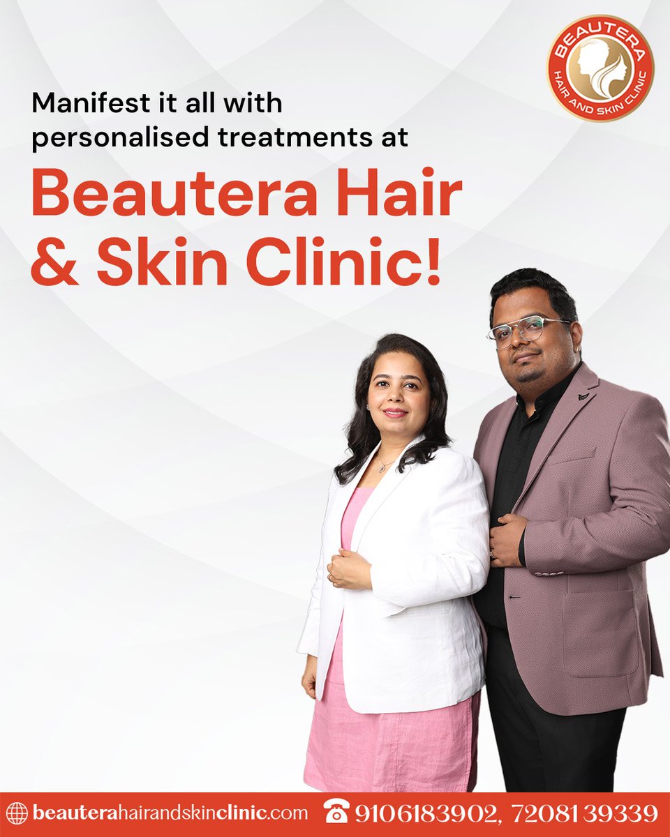 AMISkinHair's tweet photo. You didn’t just wish for it… you manifested it ✨
Confidence starts within, and the glow follows 💫
With the right care at Beautera Hair &amp; Skin Clinic by your side, you became unstoppable 🤍
.
#ManifestYourDreams
#SelfLoveJourney
#PowerOfManifestation
#HealthyHair https://t.co/H2FIwXkzt6