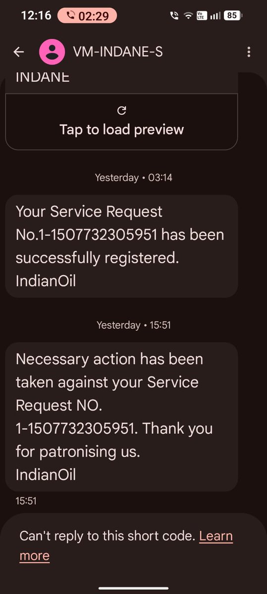 krrish528's tweet photo. @MoPNG_eSeva @PetroleumMin @indane_gas I simply recieved action has been taken but no action is taken. Booked LPG on 30/03/26 but till date no date of deli. very &amp; no 1 is responding 
 Instead they r sending fake messages that complaint is resolved https://t.co/jvlZv8NEKJ