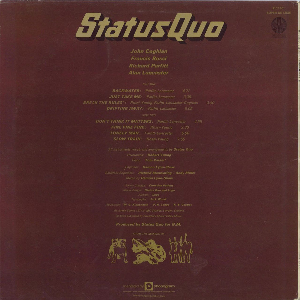 nottco's tweet image. Released today 3rd April 1974,  Status Quo  "Quo" .
The album peaked at No 2 in the UK album charts, kept off the No1  spot  by "The Carpenters Greatest Hits"

#StatusQuo #RickParfitt #FrancisRossi #alanlancaster #johncoghlan