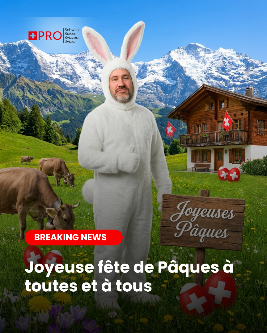 ProSuisseFR's tweet photo. Même le lapin de Pâques est Prosuisse cette année 🐰

Liberté, indépendance… et quelques bons œufs suisses

Joyeuses Pâques à toutes et à tous !
(Promis, aucun lapin n'a été maltraité pour cette photo) https://t.co/4p4jJXvXrN