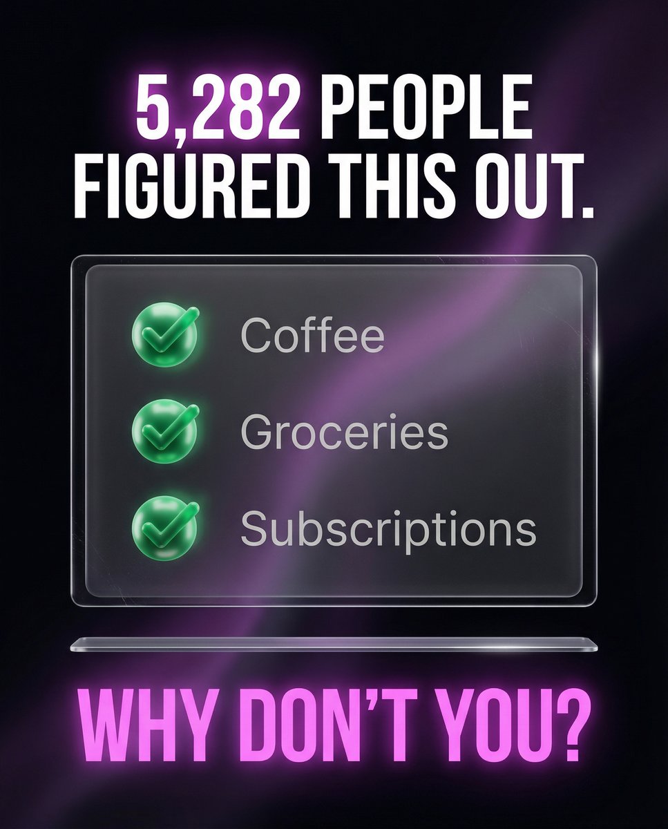 5,282 people already figured this out 💡

Same coffee. Same groceries. Same subscriptions.
Except every purchase gives them cashback.

Same spending. Different card.

What’s stopping you? 👇