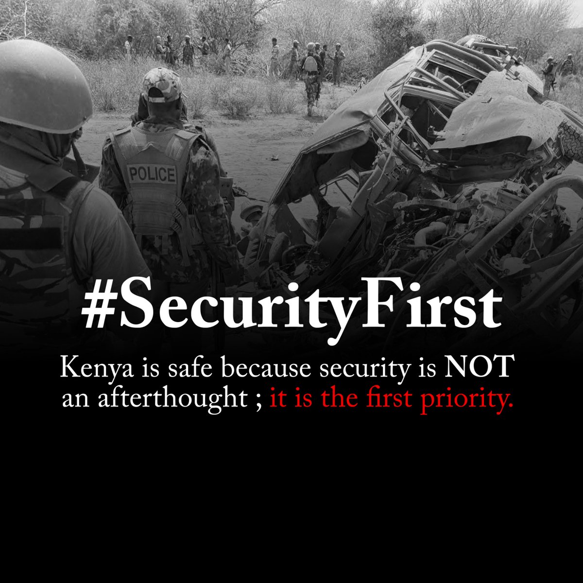 lawrencekitema's tweet image. Kenya’s Government remains resolute in putting #SecurityFirst, confronting both traditional and emerging threats. By enhancing intelligence, inter-agency coordination, and digital security capabilities, the country safeguards its people while promoting stability and resilience.