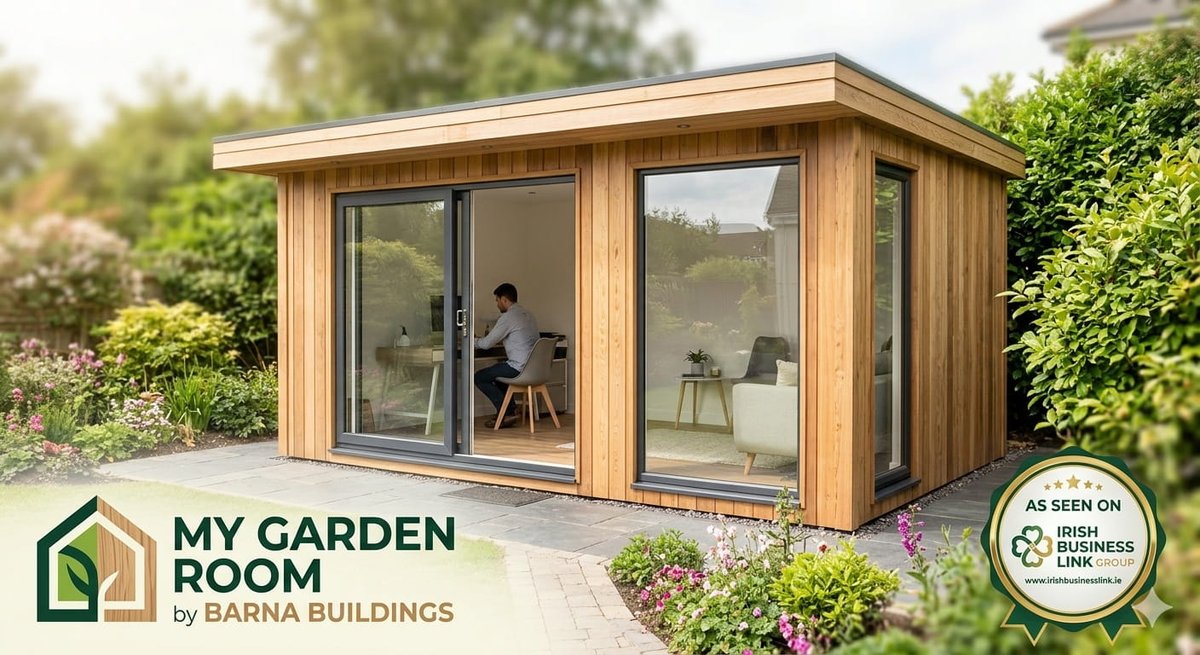 Business Spotlight! 🇮🇪✨
How My Garden Room by Barna Buildings became a leader in Irish outdoor living. 
Read more: iblgroupsocial.odoo.com/r/PBy
#IrishBusiness #SmallBiz #GardenRoom #BarnaBuildings #Ireland #WorkFromHome