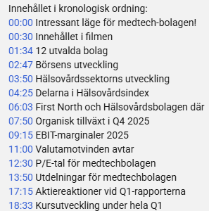 MurgataER's tweet photo. Jag har just publicerat en film om medtech-bolagen inför Q1-rapporterna.

Varning: Den är nästan en timme lång, så häll upp en kopp kaffe och kolla när du har tid. 😊

Innehåll enligt nedan.

Prenumerera och se filmen här:
https://t.co/1v6TSrt4Gw

RT för bättre spridning = ❤️ https://t.co/YiBks9Iwy0