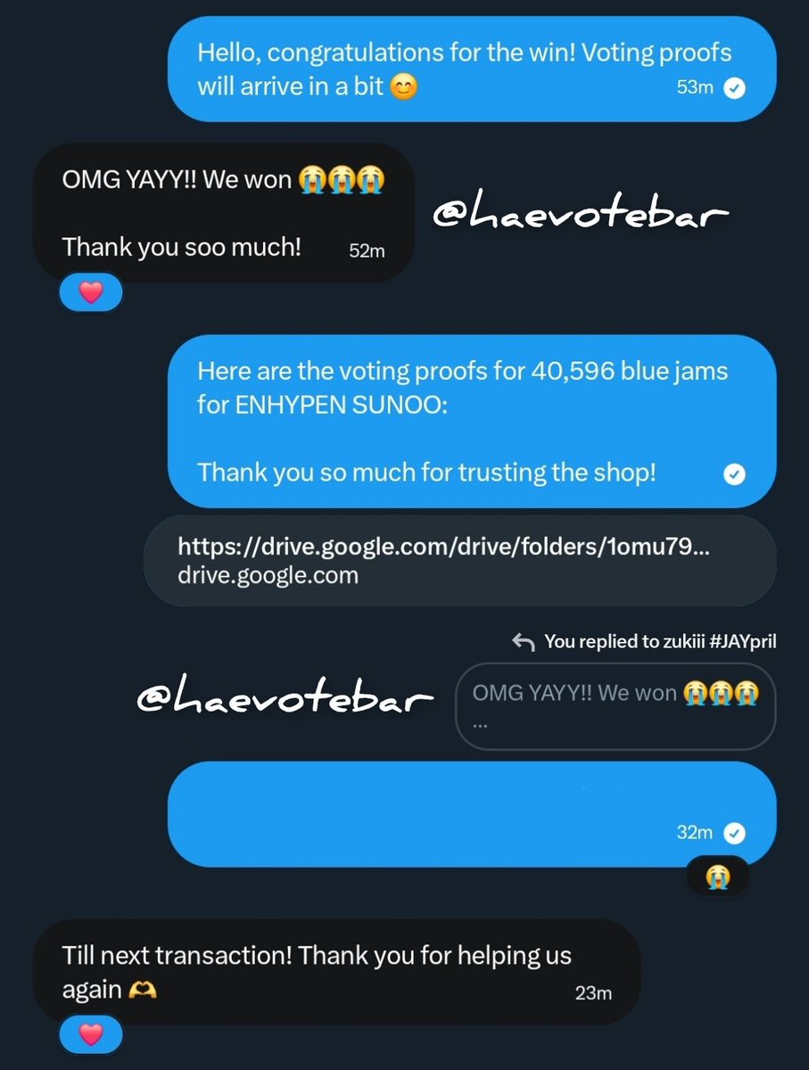 Hae Vote Bar tweet media