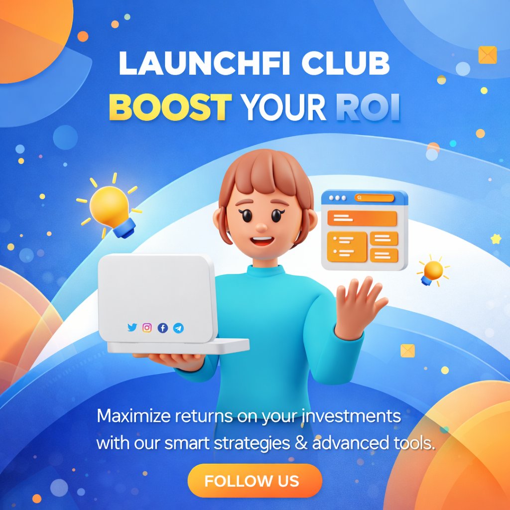 launchficlub's tweet image. Maximizing your returns on investments.

#ROI #LaunchFi