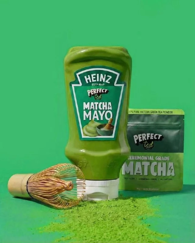 Heinz unveils matcha mayo concept 💚 Buzzing reactions as fans request testing it with croissants and donuts 🥐 Experts discuss dessert sauces' market potential and evolving consumption scenarios ⚗️ What are your thoughts on this flavor combo? #Heinz #matcha