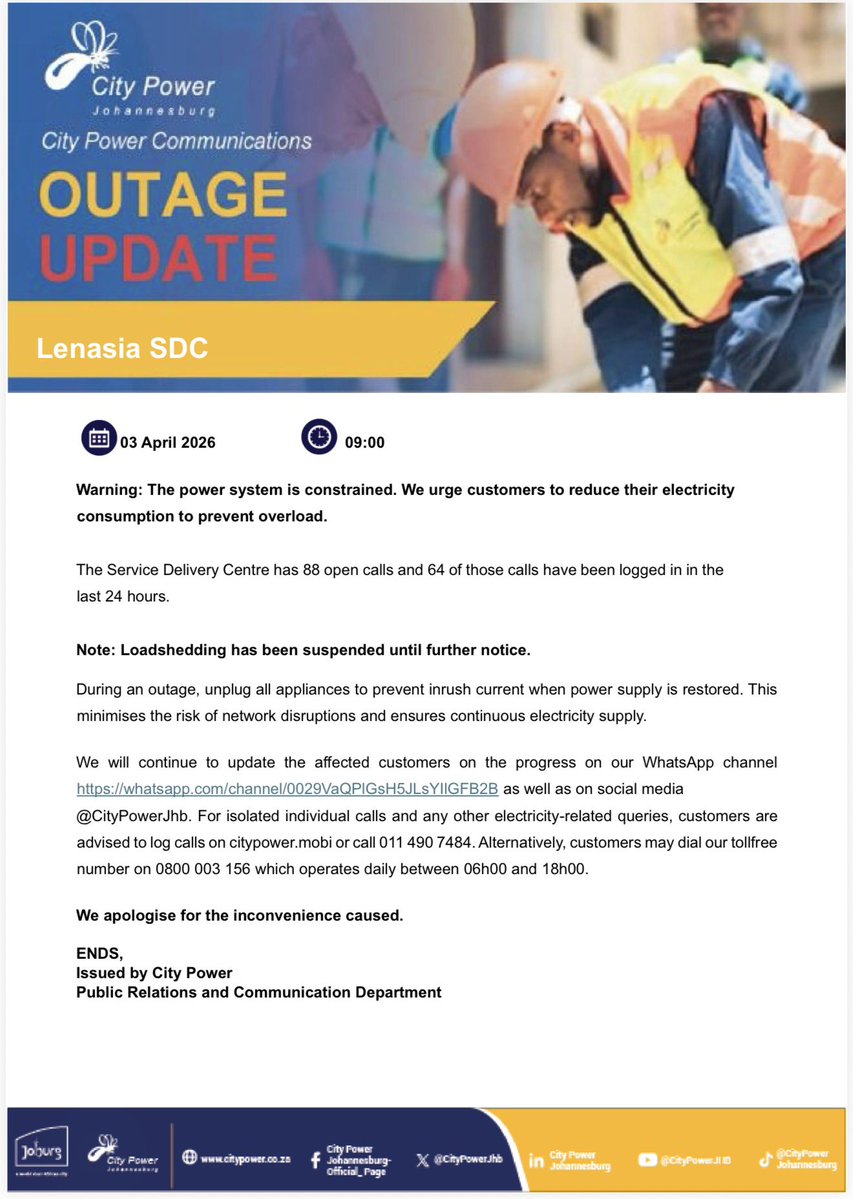 @CityPowerJhb tweet media