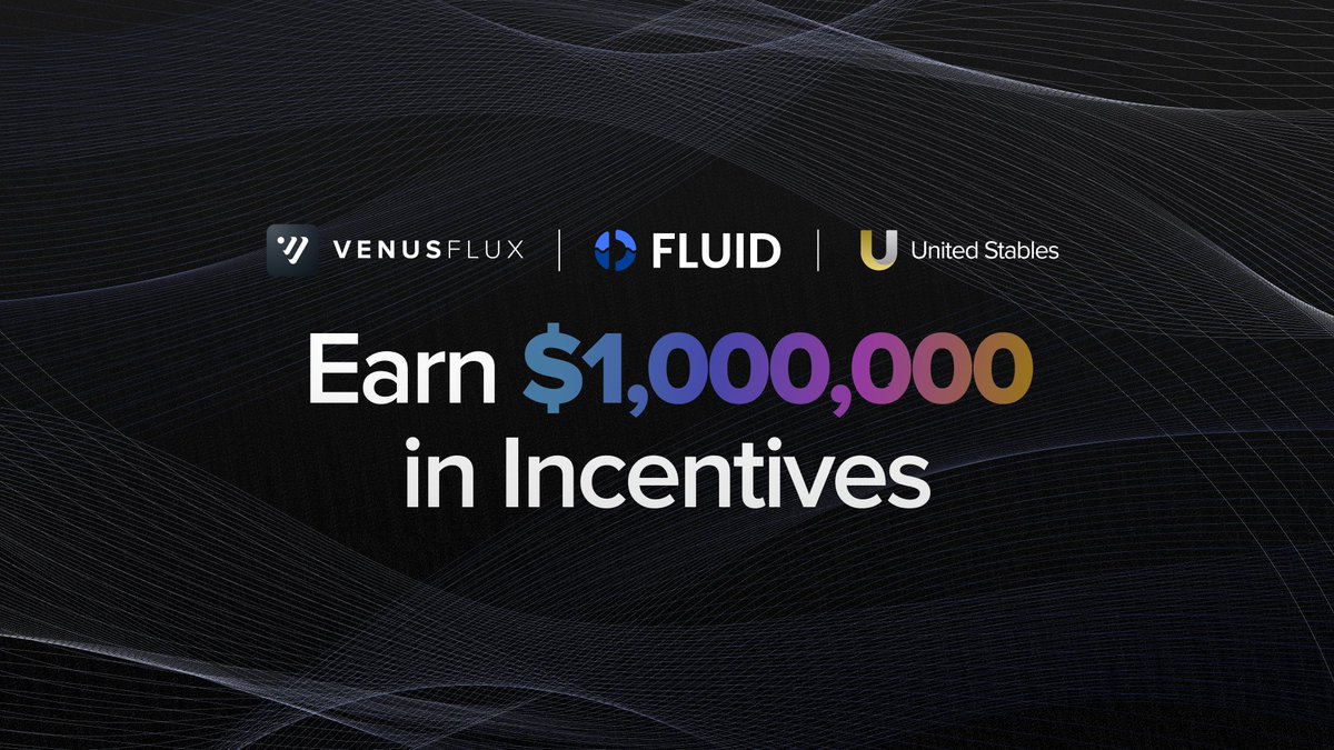 Venus Flux 1 month in.

$163M+ already supplied. 📈
$1M launch rewards are still live and there’s still time to earn your share.

Supply stablecoins. Earn continuously.

🪙 Total Rewards Pool: $1,000,000
⏳  ~30 days remaining
💰 Your Share = Your Supply × Time

Supply early.