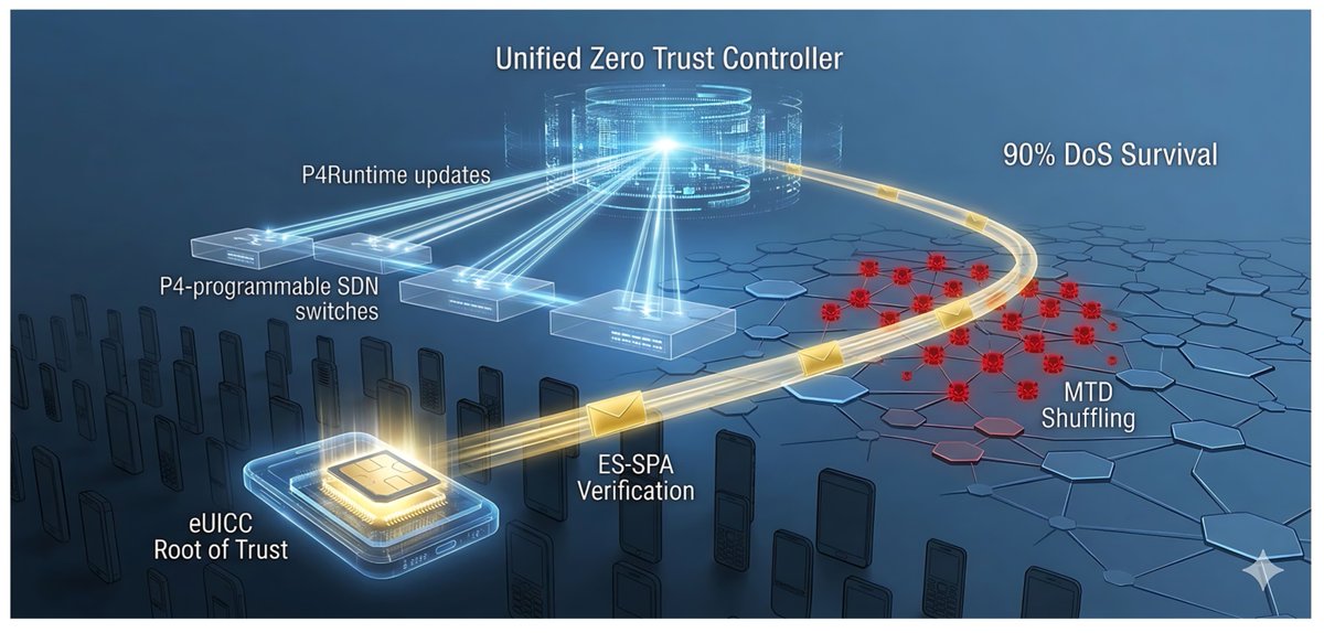 FutureInternet6's tweet photo. 🔔 New Published Papers of #MDPIfutureinternet 

Title: Hardware-Anchored ES-SPA: A Dynamic Zero-Trust Architecture for Secure eSIM Provisioning in 6G IoT via Moving Target Defense

https://t.co/vlc97bJ3Se 

#6Gsecurity #softwaredefinednetworking #IoTsecurity https://t.co/tWcAIhwvl9
