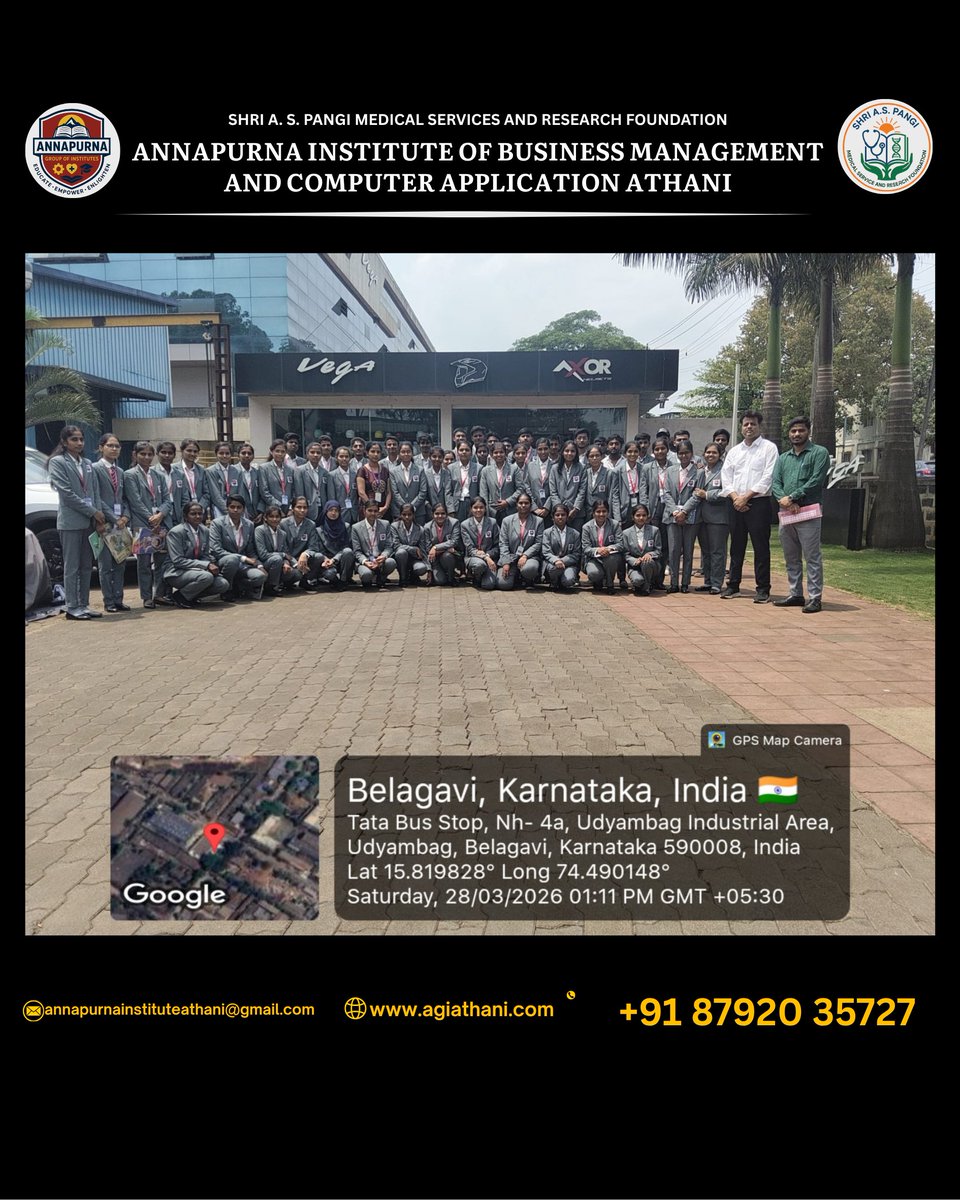 agiathani's tweet photo. Industrial Visit to VEGA, Belagavi 🏭✨

On 28-03-2026, we had an insightful and enriching industrial visit to VEGA, Belagavi. 

#IndustrialVisit #VEGA #Belagavi #LearningBeyondClassroom #PracticalKnowledge #StudentLife #FutureEngineers #CareerExposure #IndustryExperience https://t.co/xcaRBRbOR0