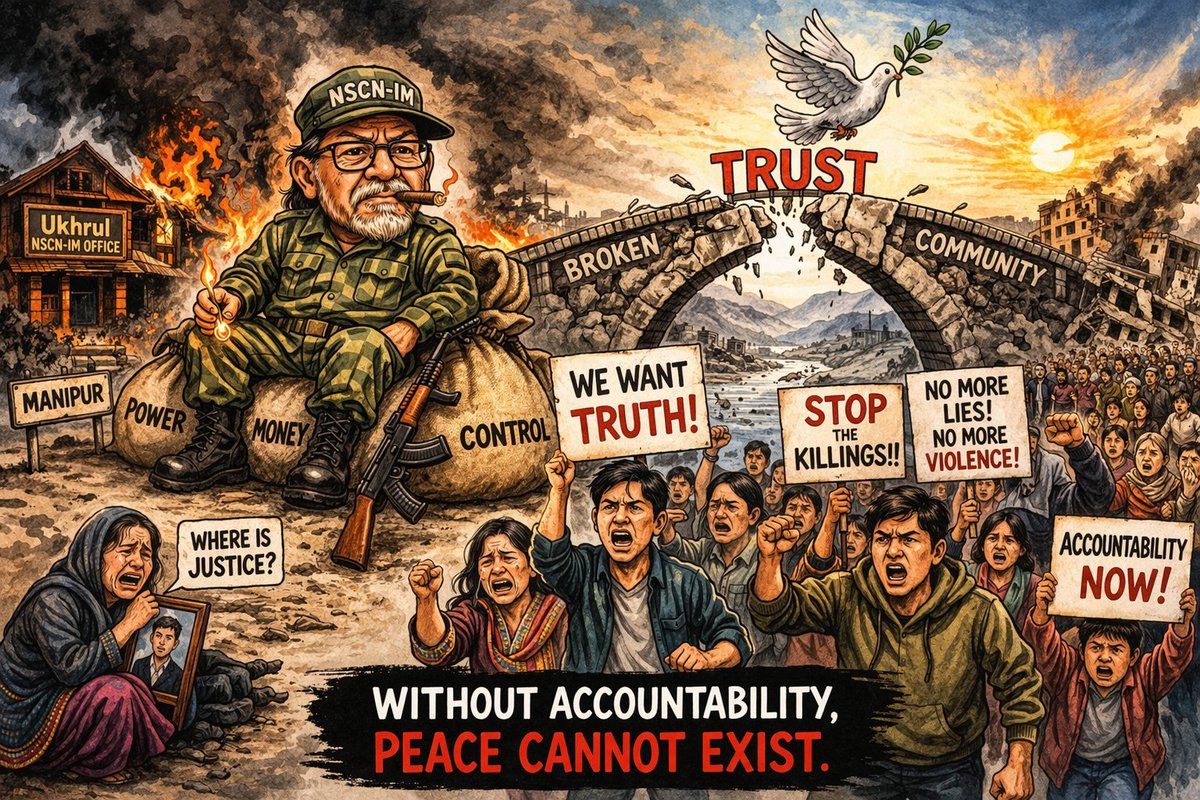 konchangle's tweet image. When trust breaks, everything falls apart.
People demand truth &amp;amp; justice, but NSCN-IM leadership remains silent.
Without accountability, peace is impossible.
#TrustBroken #Justice #Accountability #Nagaland #Manipur