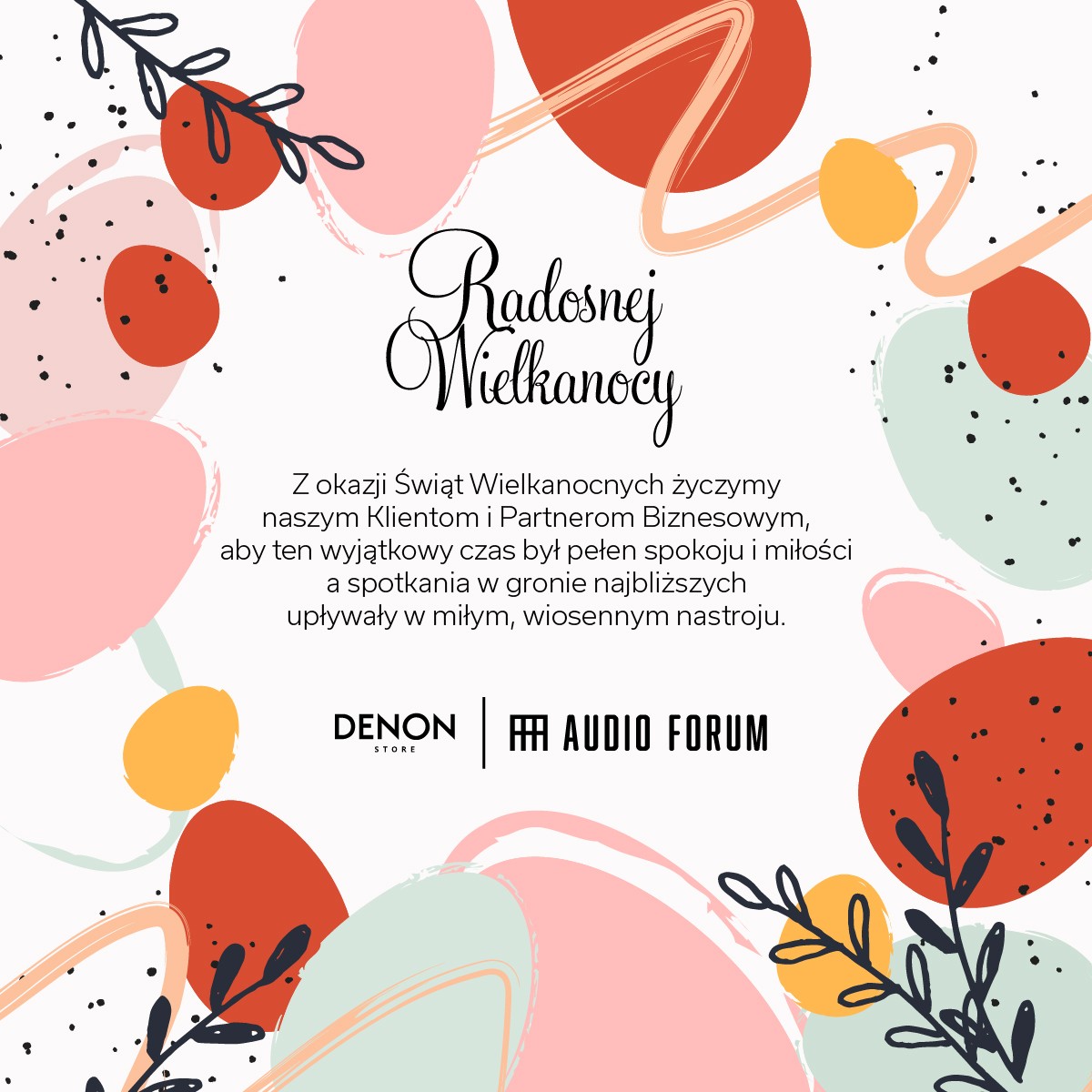 🐣🌷 Radosnej Wielkanocy! 🌷🐣
Z okazji Świąt Wielkanocnych życzymy naszym Klientom i Partnerom Biznesowym, aby ten wyjątkowy czas był pełen spokoju i miłości 💛