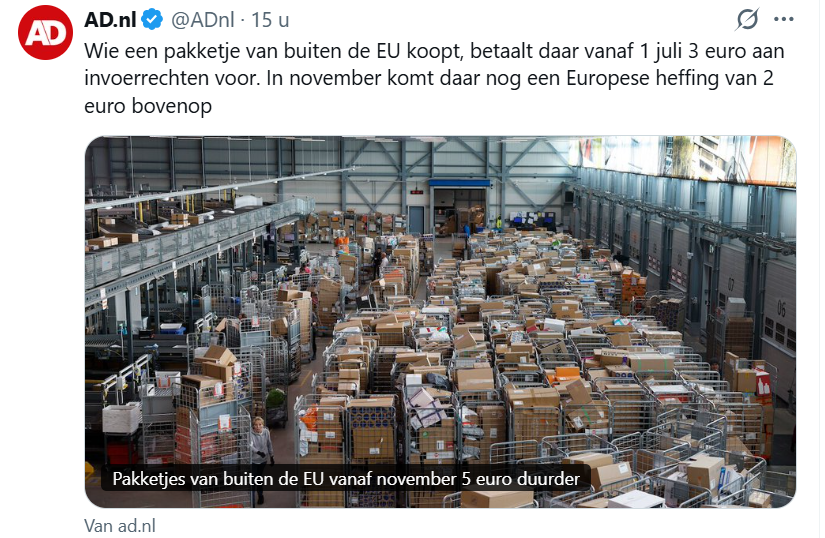 EelcoHoecke's tweet image. Weer zo'n extra verborgen #EU belasting... We moeten er zo snel mogelijk uit, mensen....