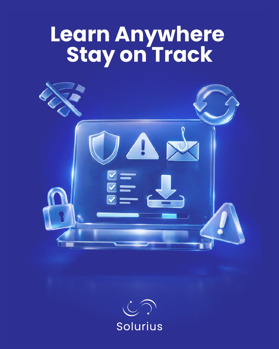 soluriuscom's tweet image. Introducing Offline Learning &amp;amp; Sync Capability.
With the new offline learning feature, employees can access assigned content, complete modules, and continue training even without an active internet connection.
#WhatsNew #OfflineLearning #LearningManagement #WorkforceDevelopment