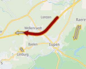 ANWBeuropa's tweet image. In #België op de #E40 Aken ► Luik bij Welkenraedt. +25 min.